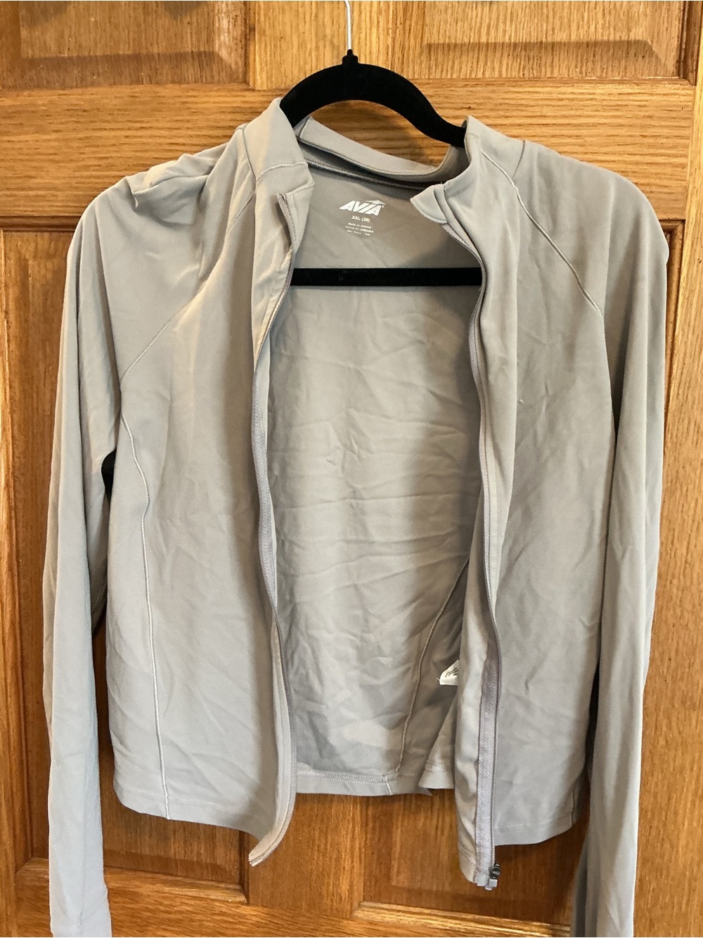 Avia Women's Light Gray Utility Zip Jacket